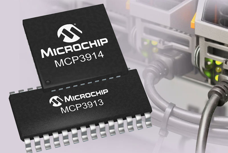 Microchip unveils energy-measurement analog front ends